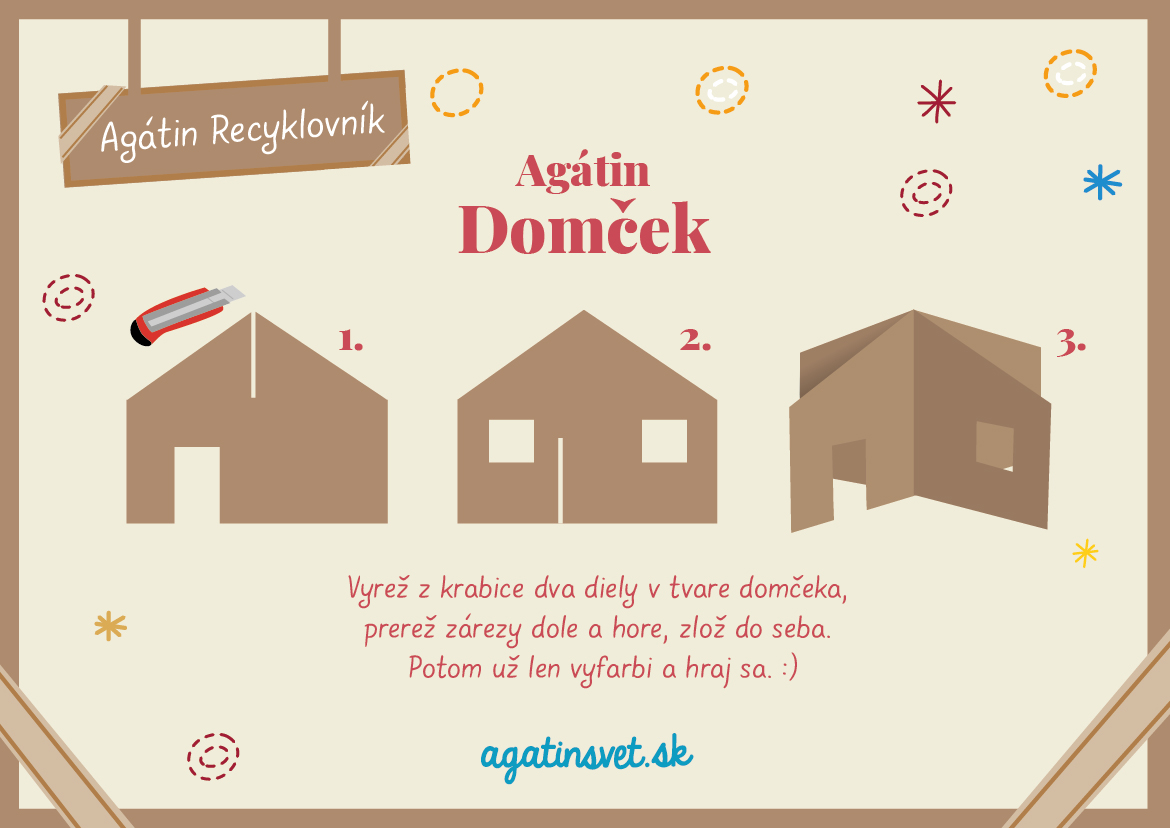 Agátin Recyklovník: Domček