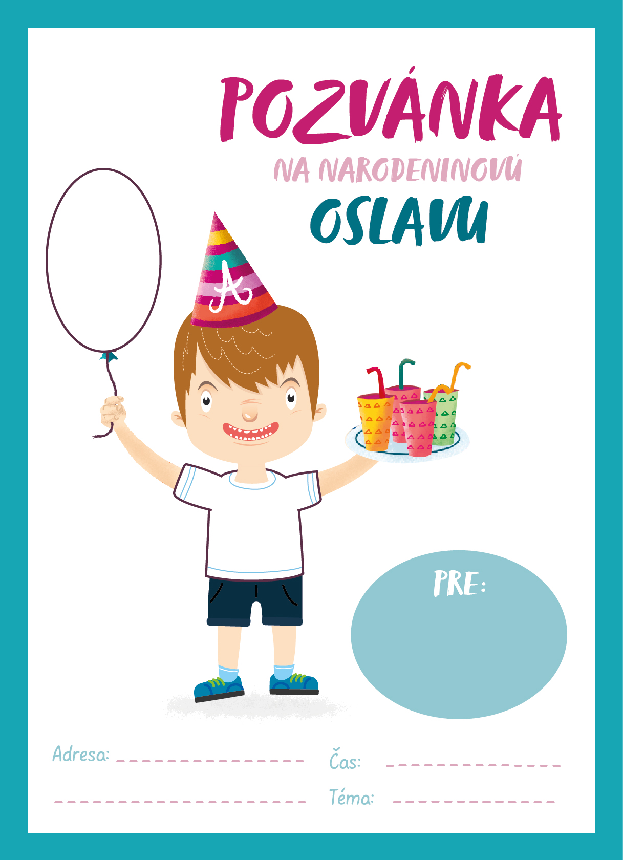 Stiahnite si ZADARMO narodeninovú pozvánku