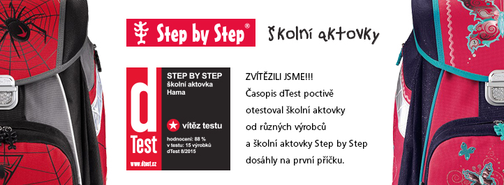 Test školních aktovek dTest – Značky HAMA Step by step a Topgal ve vedení